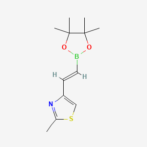 2-Methyl-4-[2-(tetramethyl-1,3,2-dioxaborolan-2-yl)ethenyl]-1,3-thiazole