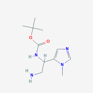 Tert-butyl (2-amino-1-(1-methyl-1h-imidazol-5-yl)ethyl)carbamate