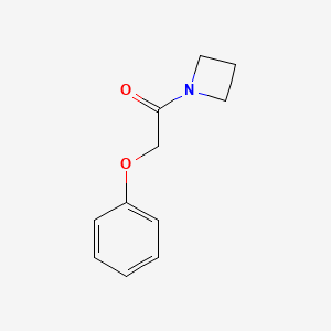 molecular formula C11H13NO2 B13547909 1-(Azetidin-1-yl)-2-phenoxyethan-1-one 