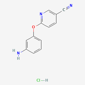 6-(3-Aminophenoxy)pyridine-3-carbonitrilehydrochloride