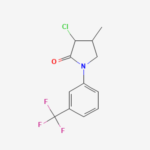 3-Chloro-4-methyl-1-[3-(trifluoromethyl)phenyl]pyrrolidin-2-one