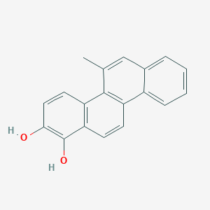 molecular formula C19H14O2 B1354797 1,2-Chrysenediol, 5-methyl- CAS No. 192703-61-0