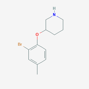 3-(2-Bromo-4-methylphenoxy)piperidine