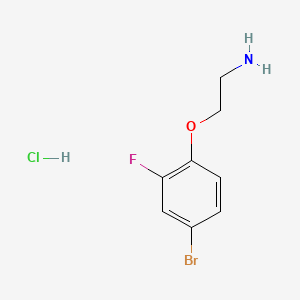 molecular formula C8H10BrClFNO B13548007 2-(4-Bromo-2-fluorophenoxy)ethan-1-aminehydrochloride CAS No. 2825006-74-2