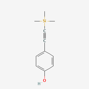molecular formula C11H14OSi B1354808 4-((三甲基甲硅烷基)乙炔基)苯酚 CAS No. 88075-18-7