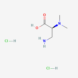 molecular formula C5H14Cl2N2O2 B13548109 (2S)-3-amino-2-(dimethylamino)propanoicaciddihydrochloride 