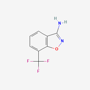 molecular formula C8H5F3N2O B1354820 7-Trifluoromethyl-benzo[d]isoxazol-3-ylamine CAS No. 229623-52-3
