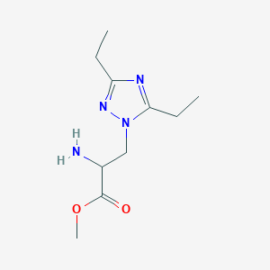 Methyl 2-amino-3-(3,5-diethyl-1h-1,2,4-triazol-1-yl)propanoate