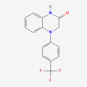 4-[4-(Trifluoromethyl)phenyl]-1,2,3,4-tetrahydroquinoxalin-2-one