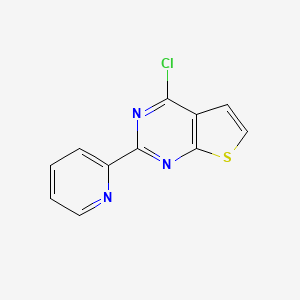 2-{4-Chlorothieno[2,3-d]pyrimidin-2-yl}pyridine