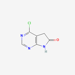 molecular formula C6H4ClN3O B1354830 4-Chloro-5H-pyrrolo[2,3-D]pyrimidin-6(7H)-one CAS No. 346599-63-1