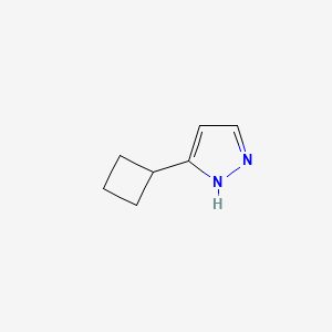 molecular formula C7H10N2 B1354834 3-环丁基-1H-吡唑 CAS No. 476629-86-4