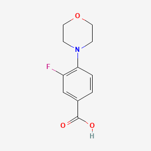 molecular formula C11H12FNO3 B1354835 3-Fluoro-4-morpholinobenzoic acid CAS No. 588708-72-9