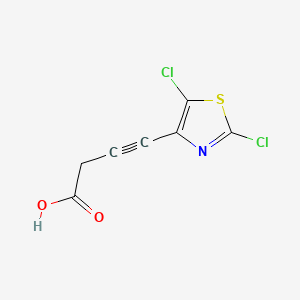 4-(2,5-Dichloro-1,3-thiazol-4-yl)but-3-ynoic acid