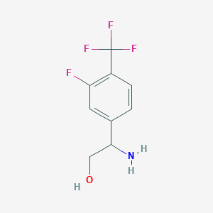 2-Amino-2-(3-fluoro-4-(trifluoromethyl)phenyl)ethanol