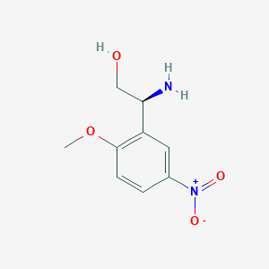 (s)-2-Amino-2-(2-methoxy-5-nitrophenyl)ethan-1-ol