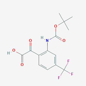 2-[2-(Boc-amino)-4-(trifluoromethyl)phenyl]-2-oxoacetic Acid