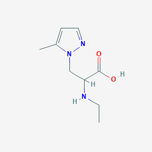 2-(Ethylamino)-3-(5-methyl-1h-pyrazol-1-yl)propanoic acid