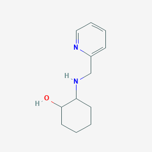 molecular formula C12H18N2O B1354844 2-[(Pyridin-2-ylmethyl)amino]cyclohexan-1-ol 