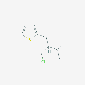 2-(2-(Chloromethyl)-3-methylbutyl)thiophene