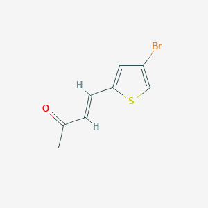 molecular formula C8H7BrOS B13548480 4-(4-Bromothiophen-2-yl)but-3-en-2-one 