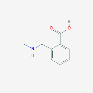 molecular formula C9H11NO2 B1354855 2-[(甲基氨基)甲基]苯甲酸 CAS No. 527705-23-3