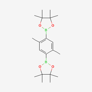 molecular formula C20H32B2O4 B1354862 2,2'-(2,5-二甲基-1,4-苯亚甲基)双(4,4,5,5-四甲基-1,3,2-二氧杂硼环丁烷) CAS No. 303006-89-5