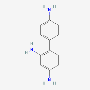 molecular formula C12H13N3 B1354867 [1,1'-Biphenyl]-2,4,4'-triamine CAS No. 2835-69-0