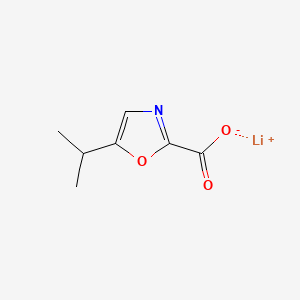 Lithium(1+)5-(propan-2-yl)-1,3-oxazole-2-carboxylate