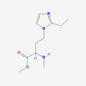 Methyl 4-(2-ethyl-1h-imidazol-1-yl)-2-(methylamino)butanoate