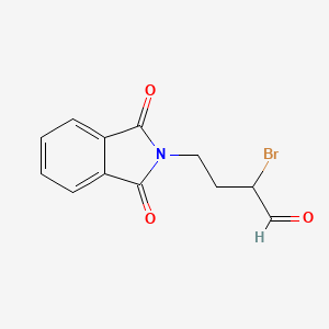 molecular formula C12H10BrNO3 B1354878 2-Bromo-4-(1,3-diketoisoindolin-2-yl)butyraldehyde CAS No. 133118-36-2