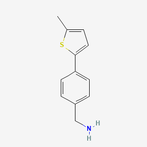 molecular formula C12H13NS B13548792 (4-(5-Methylthiophen-2-yl)phenyl)methanamine 