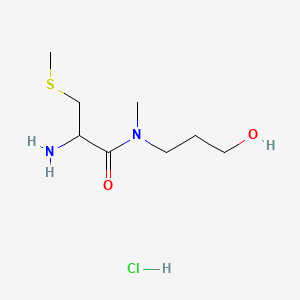 2-amino-N-(3-hydroxypropyl)-N-methyl-3-(methylsulfanyl)propanamide hydrochloride