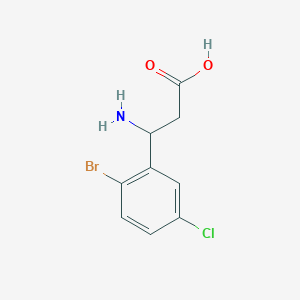 3-Amino-3-(2-bromo-5-chlorophenyl)propanoic acid