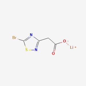 Lithium(1+) 2-(5-bromo-1,2,4-thiadiazol-3-yl)acetate