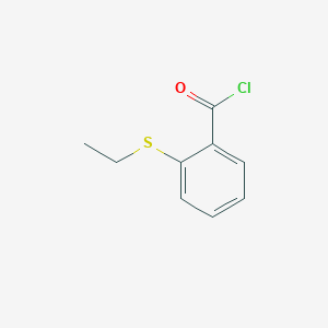molecular formula C9H9ClOS B1354889 2-(乙硫基)苯甲酰氯 CAS No. 173312-15-7