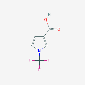 molecular formula C6H4F3NO2 B13548891 1-(trifluoromethyl)-1H-pyrrole-3-carboxylic acid 