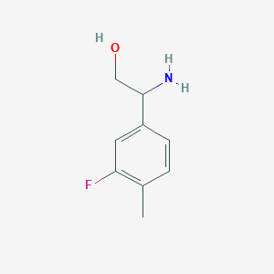 2-Amino-2-(3-fluoro-4-methylphenyl)ethan-1-ol