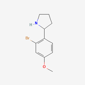 2-(2-Bromo-4-methoxyphenyl)pyrrolidine