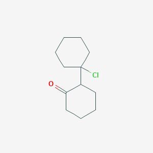 molecular formula C12H19ClO B1354908 2-(1'-Chlorocyclohexyl)cyclohexanone 