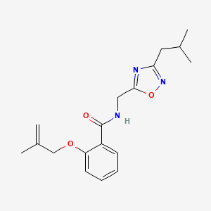 2-[(2-Methylprop-2-EN-1-YL)oxy]-N-{[3-(2-methylpropyl)-1,2,4-oxadiazol-5-YL]methyl}benzamide