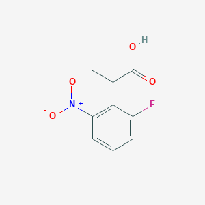 2-Fluoro-6-nitrophenylpropanoic acid