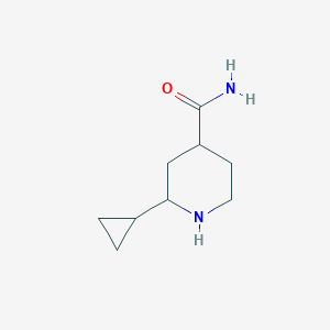 2-Cyclopropylpiperidine-4-carboxamide