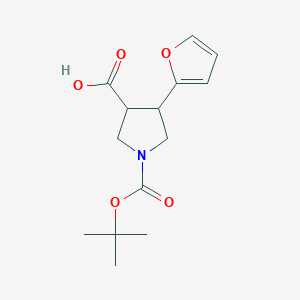 1-[(Tert-butoxy)carbonyl]-4-(furan-2-yl)pyrrolidine-3-carboxylic acid