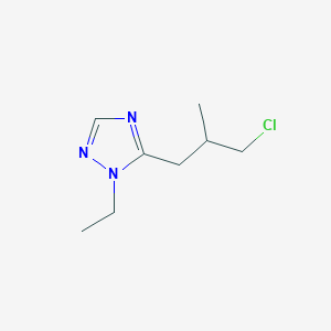 5-(3-Chloro-2-methylpropyl)-1-ethyl-1h-1,2,4-triazole