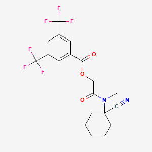 [(1-Cyanocyclohexyl)(methyl)carbamoyl]methyl 3,5-bis(trifluoromethyl)benzoate