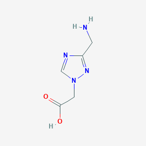 2-(3-(Aminomethyl)-1h-1,2,4-triazol-1-yl)acetic acid