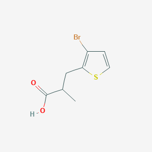 3-(3-Bromothiophen-2-yl)-2-methylpropanoic acid