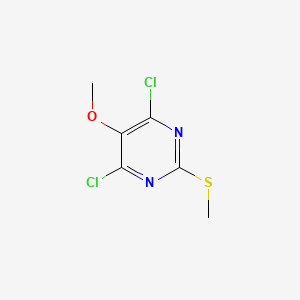 molecular formula C6H6Cl2N2OS B1354934 4,6-Dichloro-5-methoxy-2-(methylthio)pyrimidine 