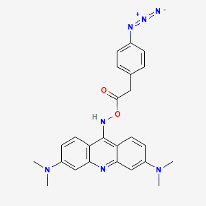 [3,6-Bis(dimethylamino)acridin-9-yl]amino 2-(4-azidophenyl)acetate